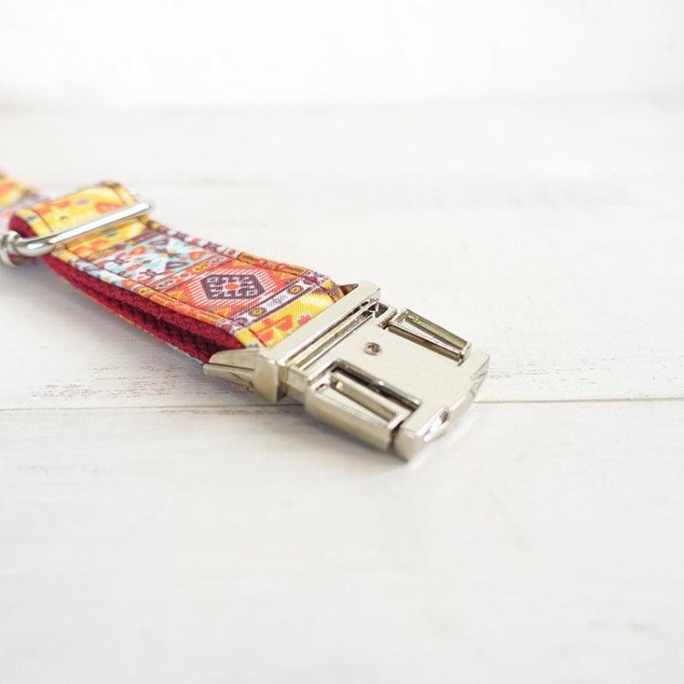 Boho Chic Pet Collar With Bell