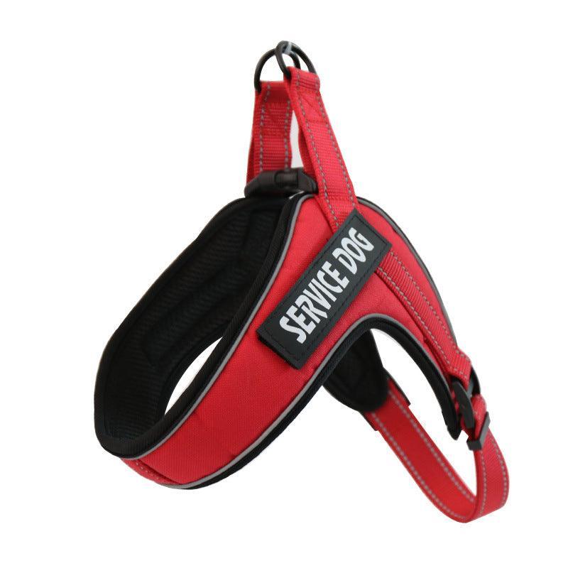 Breathable Reflective Dog Harness Vest With Customizable Velcro Design