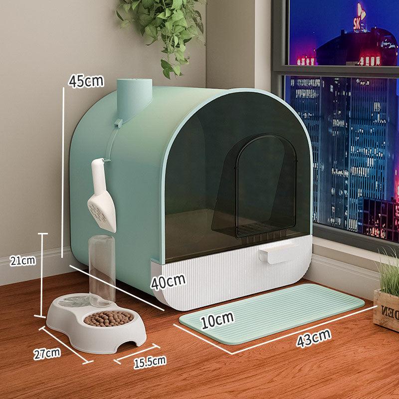 Ultimate Odor-Free Enclosed Cat Litter Box With Smart Features – Odor Control & Hygiene | The PetRiot