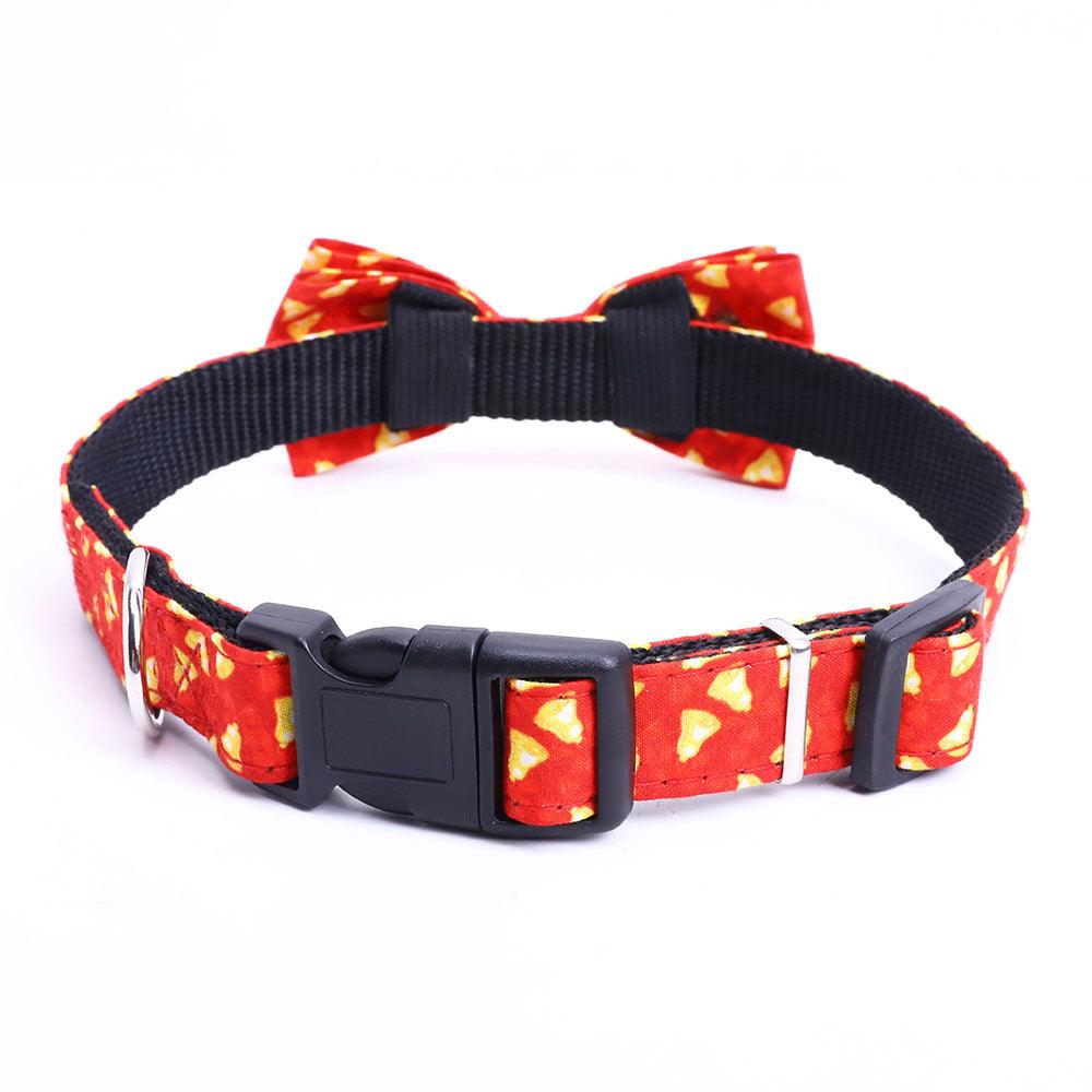 Festive Holiday Pet Bow Collar - Perfect For Christmas Celebrations!