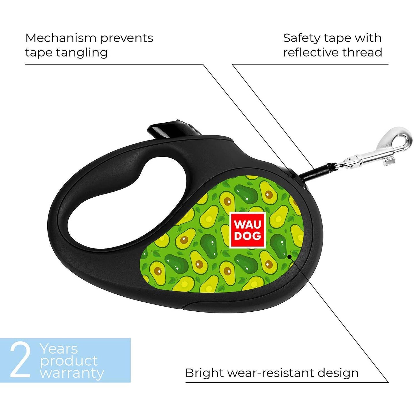 Retractable Dog Leash 10 Ft 360° Tangle Free Heavy Duty Pet