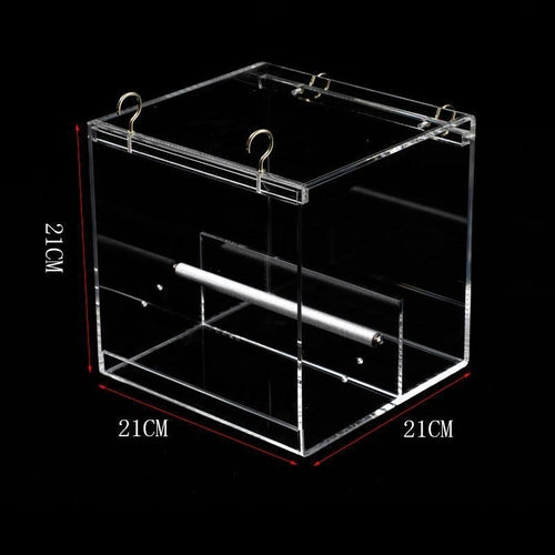 Clearview Aviary: Acrylic Bird Feeder For Parrots Of All Sizes
