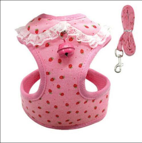 Comfortable Bow Tie Striped Dog Leash With Bells