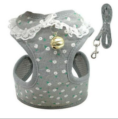 Comfortable Bow Tie Striped Dog Leash With Bells