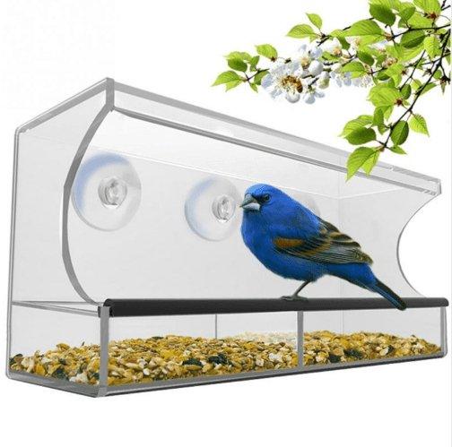 Crystal Clear Acrylic Pet Feeder