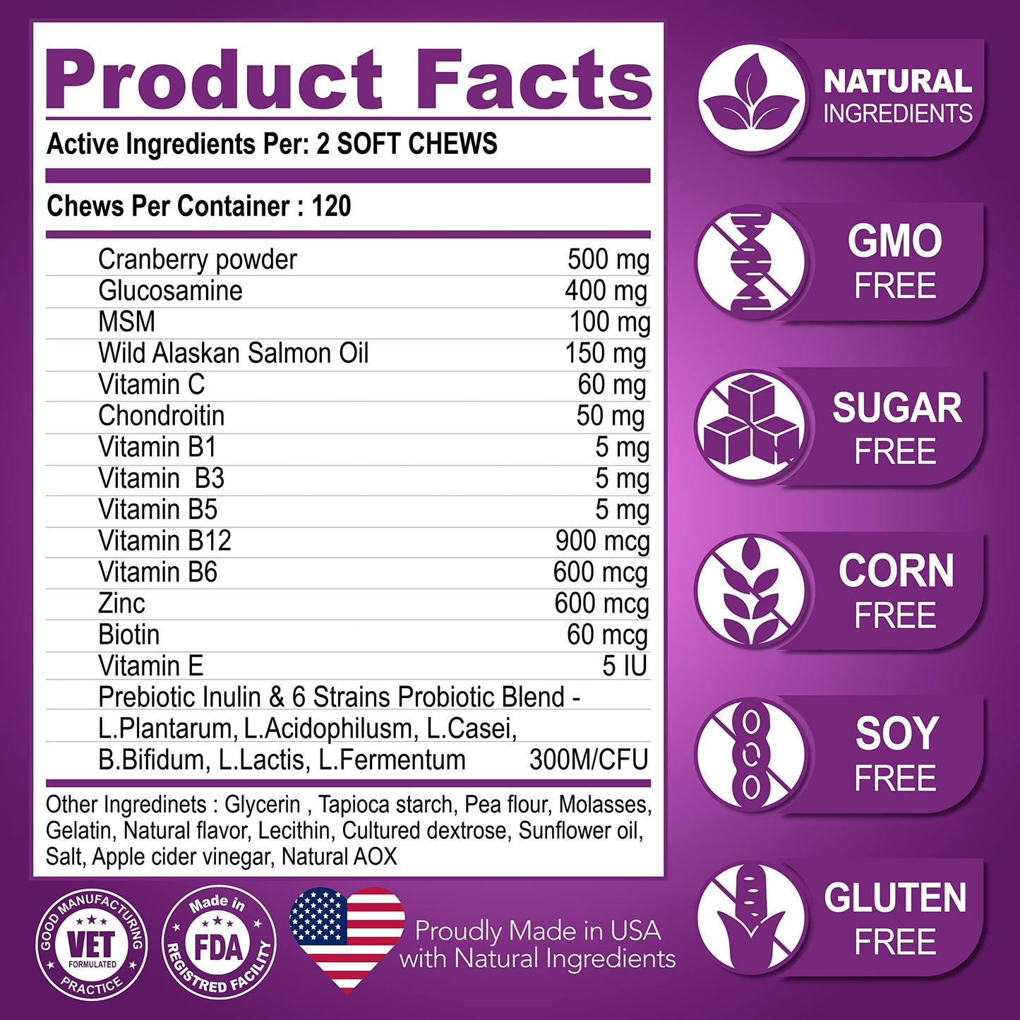 Dog Multivitamin Chewable with Glucosamine