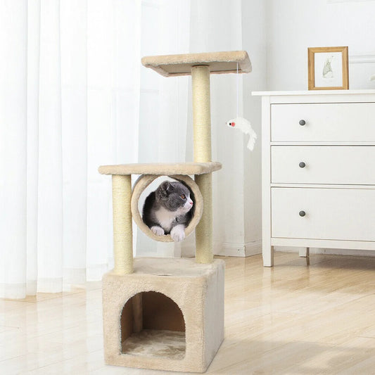 Cat Tree House Tower – Multi-Level Scratching Playground | The PetRiot