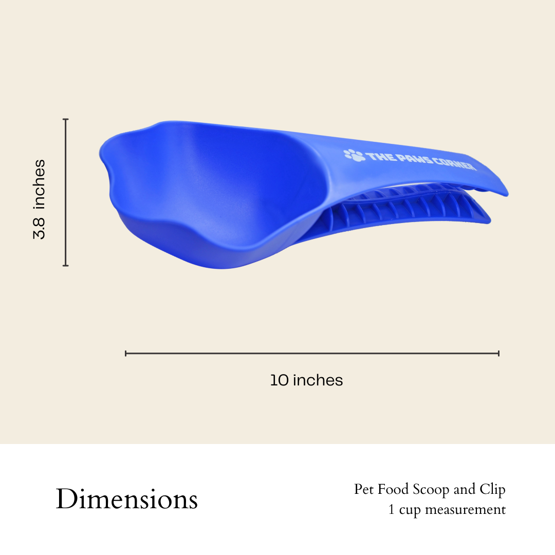2in1 Paw-shaped Durable and Sturdy Pet Food Scoop