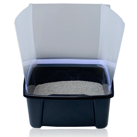 Cat Litter Box Pee Shields – Transparent Spill & Spray Guards for Cats from The PetRiot