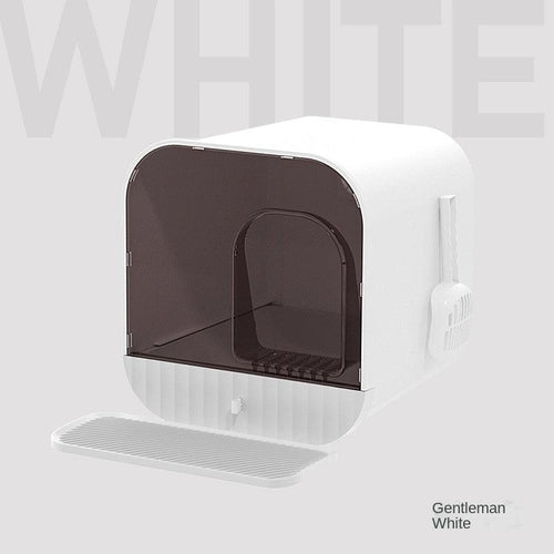 Enclosed Splash-Proof Cat Litter Box with Drawer Design – The PetRiot