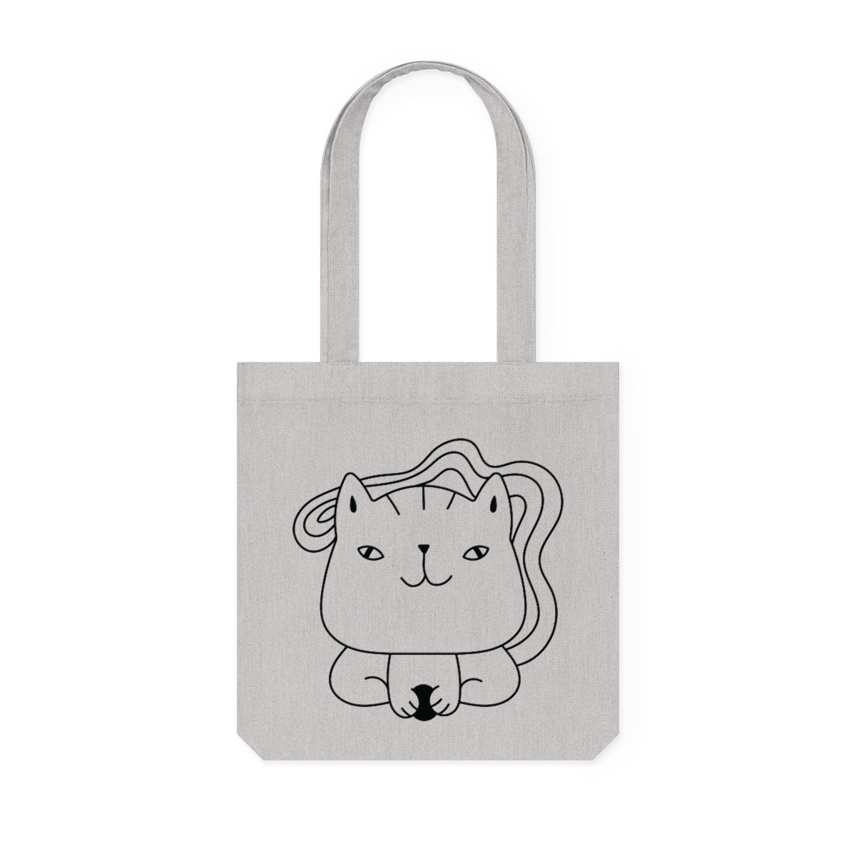 Cute Kitten Woven Tote Bag