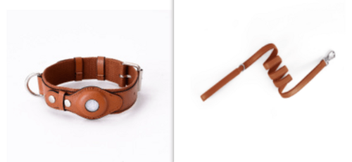 Pet Collar Tracker Cover - Stylish Leather Protection For Airtag