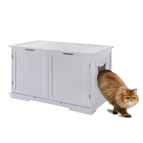 X-Large Cat Washroom Bench – Hidden Litter Box Enclosure Furniture