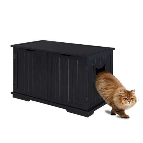 X-Large Cat Washroom Bench – Hidden Litter Box Enclosure Furniture