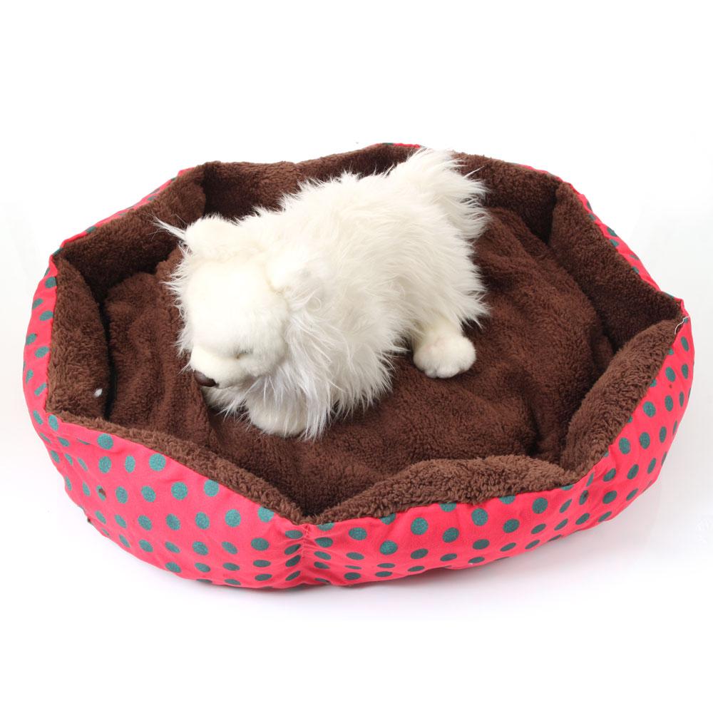 Pet Bed Dot Pattern Octagonal