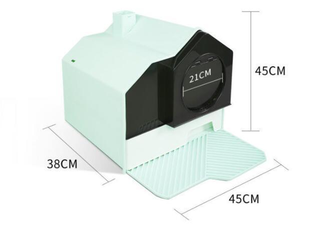 Enclosed Pet Oasis Odor-Free Cat Litter Box by The PetRiot