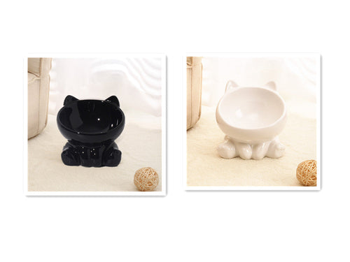 Ceramic Cat Shaped Bowl Set