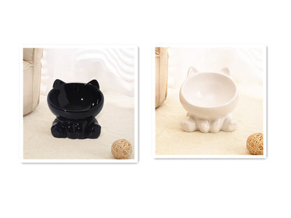 Ceramic Cat Shaped Bowl Set