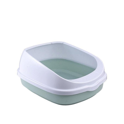 Oversized Splash-Proof Semi-Enclosed Cat Litter Box