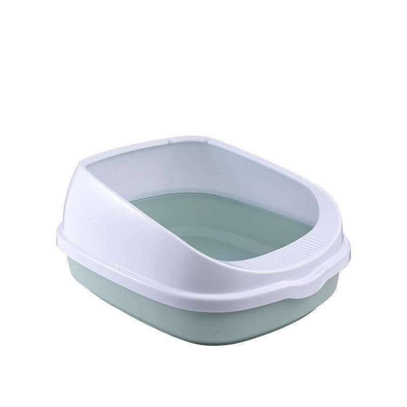 Oversized Splash-Proof Semi-Enclosed Cat Litter Box