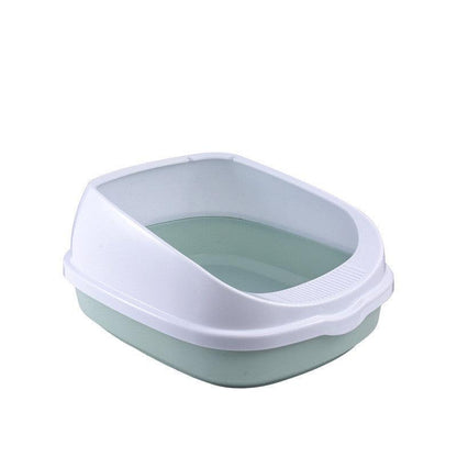 Oversized Splash-Proof Semi-Enclosed Cat Litter Box