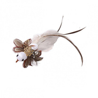 Interactive Feather Cat Teaser Stick