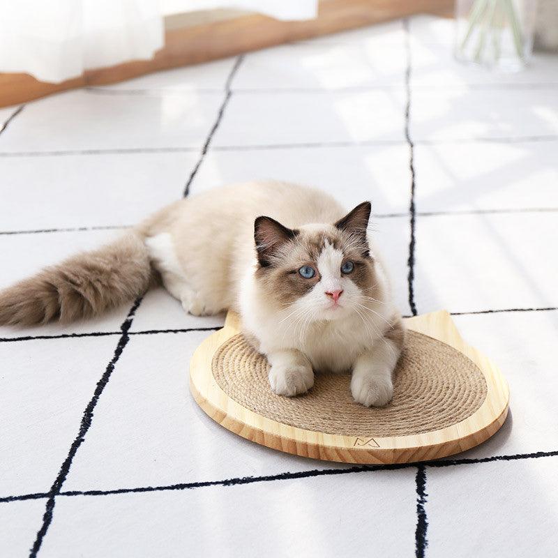 Wall Mounted Cat Scratcher Board With Suction Cup Toy