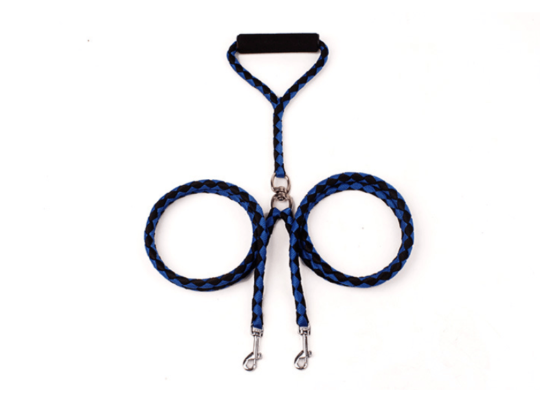 Double-Ended Hand-Knitted Braided Rope Dog Leash