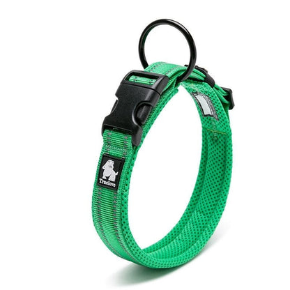 Reflective Mesh Dog Collar with Stainless Steel Buckle