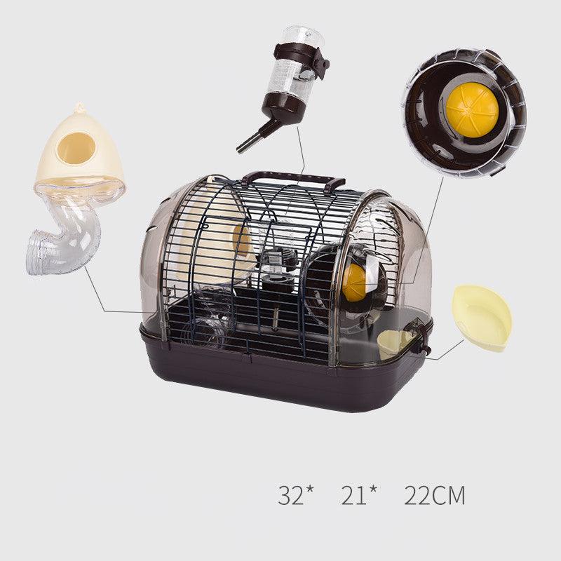 Japanese Elegance: Transparent Base Luxury Hamster Cage