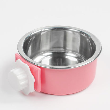 Hanging Stainless Steel Pet Bowl
