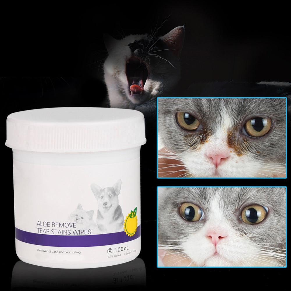 Radiantpaws Tear Stain Eliminator: Pet Eye Grooming Wipes
