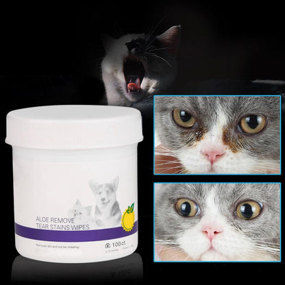 Radiantpaws Tear Stain Eliminator: Pet Eye Grooming Wipes