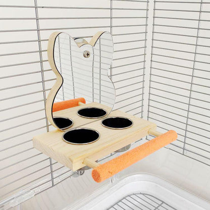 Interactive Parrot Puzzle Bird Toy With Stainless Steel Claw Stand