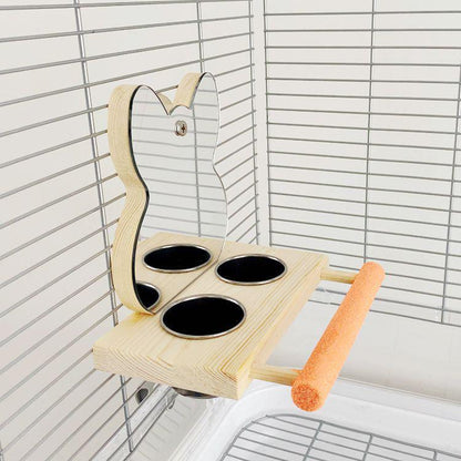 Interactive Parrot Puzzle Bird Toy With Stainless Steel Claw Stand