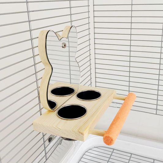 Interactive Parrot Puzzle Bird Toy With Stainless Steel Claw Stand