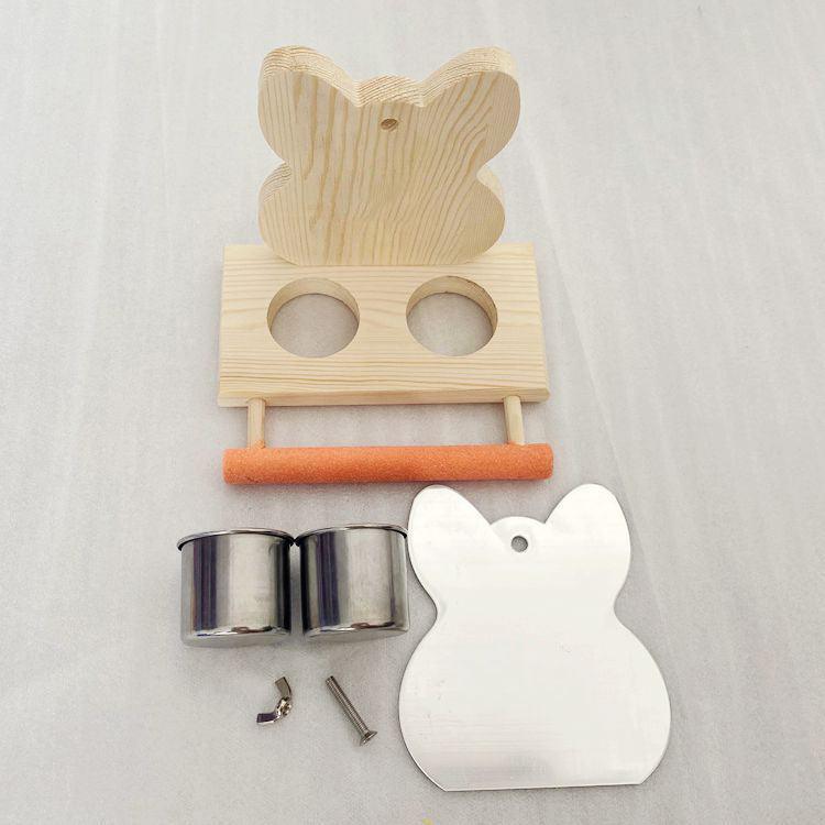 Interactive Parrot Puzzle Bird Toy With Stainless Steel Claw Stand