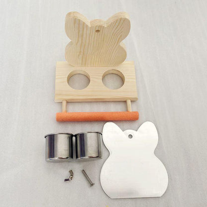 Interactive Parrot Puzzle Bird Toy With Stainless Steel Claw Stand
