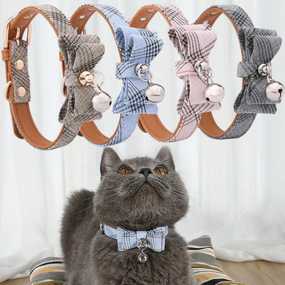 Striped Feline Charm Collar