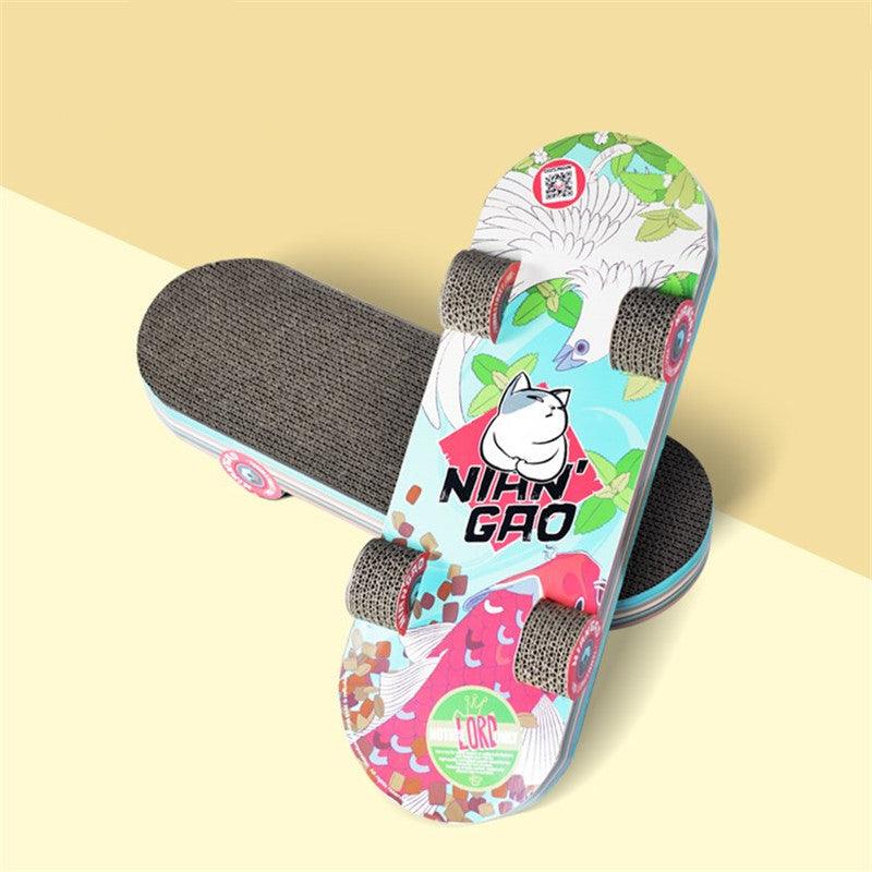 Skateboard Cat Scratching Board