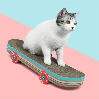 Skateboard Cat Scratching Board