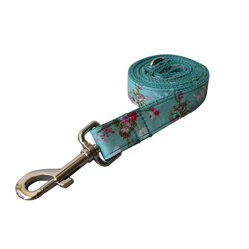 Rose Garden Dog Collar And Leash Set