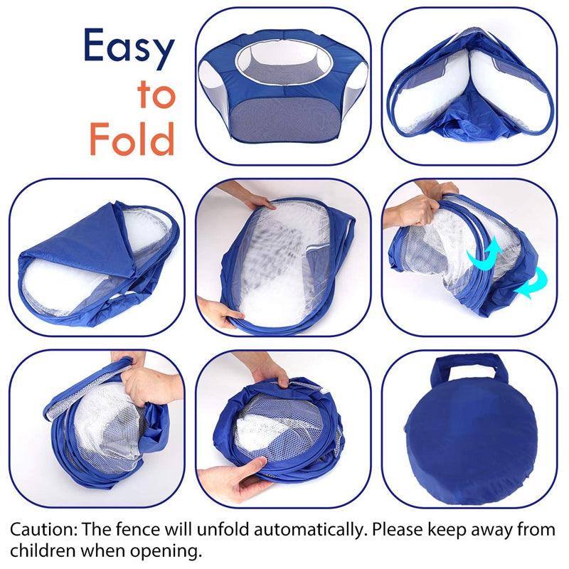 Portable Playpen For Small Pets: Foldable, Waterproof and Breathable