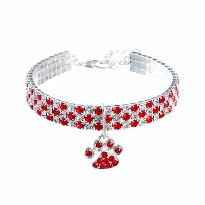 Elegant Diamond Mix Pet Collar