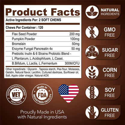 Great Poop Probiotics for Dogs - Stool Softener