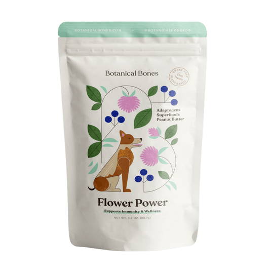 Flower Power Superfood Dog Treats for Immune Support and Longevity