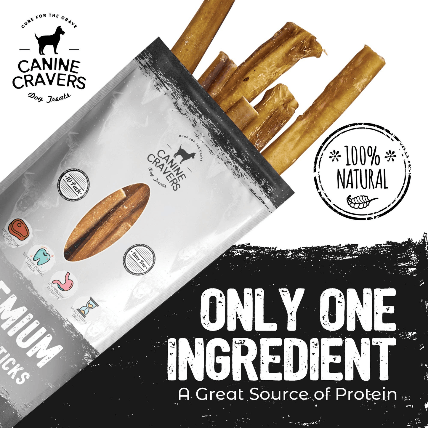 Premium Gourmet Beef Bully Sticks for Dogs