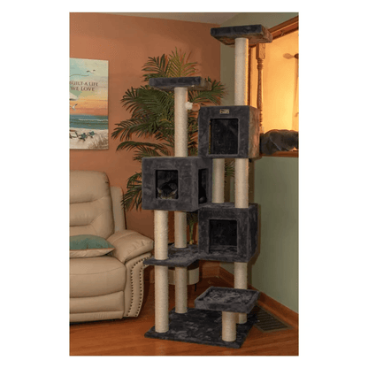 Griant Multi-Level Real Wood Cat Tower for Multiple Cats