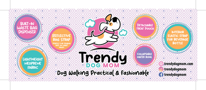 Trendy French Bulldog Messenger Bag Set