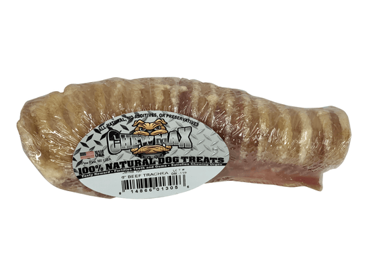 Natural 6" Beef Trachea Bone Chew for Dogs